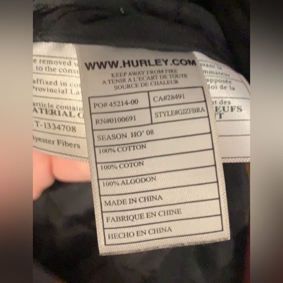 Bomber Coat | Hurley | Red & Black Plaid | Woman’s Small - Picture 7 of 9